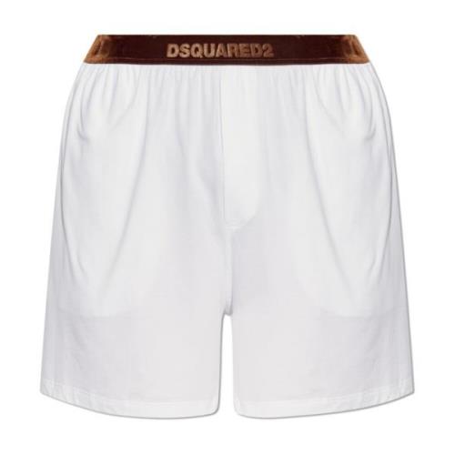 Katoenen lingerie shorts Dsquared2 , White , Heren