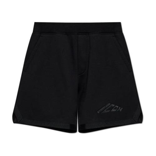 Logo shorts Dsquared2 , Black , Heren