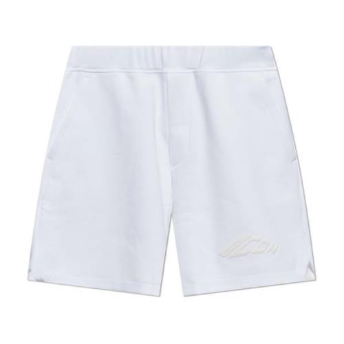 Logo shorts Dsquared2 , White , Heren