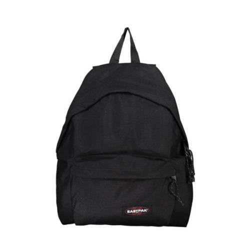 Zwarte Polyester Rugzak met Gewatteerde Banden Eastpak , Black , Unise...