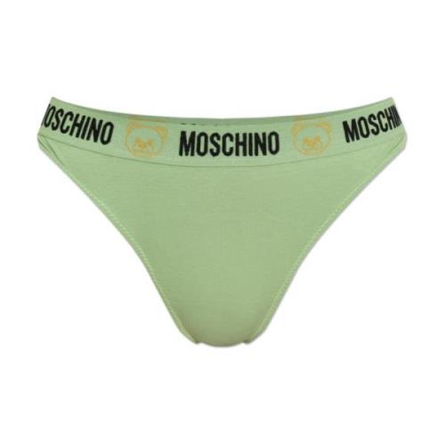 Logo string Moschino , Green , Dames