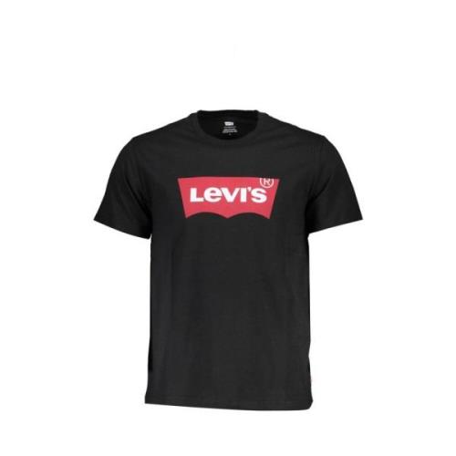 Zwart Katoenen Crew Neck Tee Levi's , Black , Heren