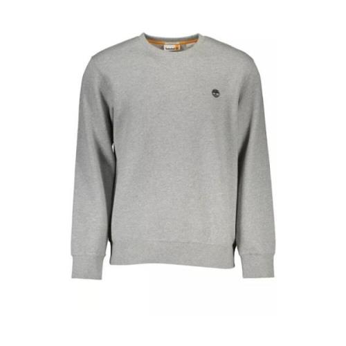 Logo-Pullover in Bio-Katoenmix Timberland , Gray , Heren