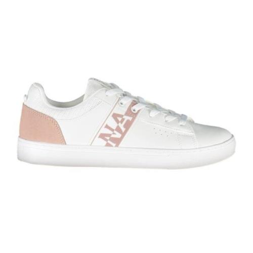 Witte Sneakers met Contrastaccenten Napapijri , White , Dames