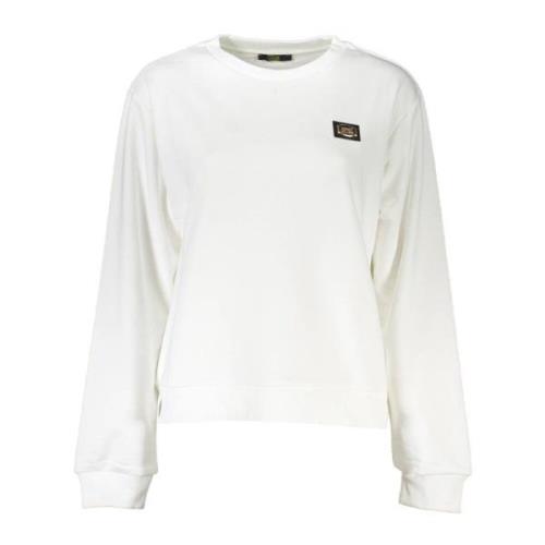 Chique wit geborsteld gezellig sweatshirt Cavalli Class , White , Dame...