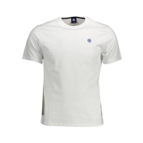 Elegant wit katoenen T-shirt North Sails , White , Heren