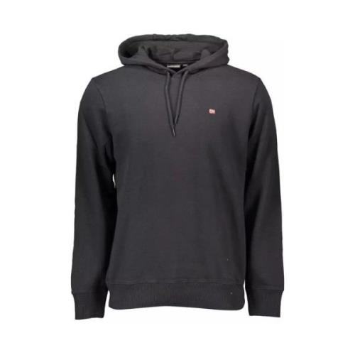 Stijlvolle hoodie met iconische details Napapijri , Black , Heren