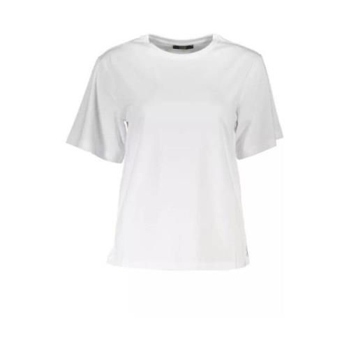 Elegante Slim Fit Bedrukte Tee Cavalli Class , White , Dames