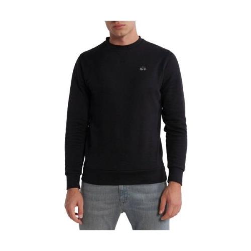 Zwart Katoenen Sweatshirt met Logo Borduurwerk La Martina , Black , He...