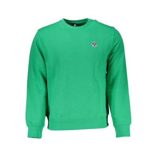 Geborsteld Katoenen Sweatshirt met Applique Logo North Sails , Green ,...