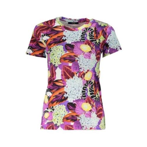 Gestreept T-shirt met wijde halslijn Cavalli Class , Multicolor , Dame...