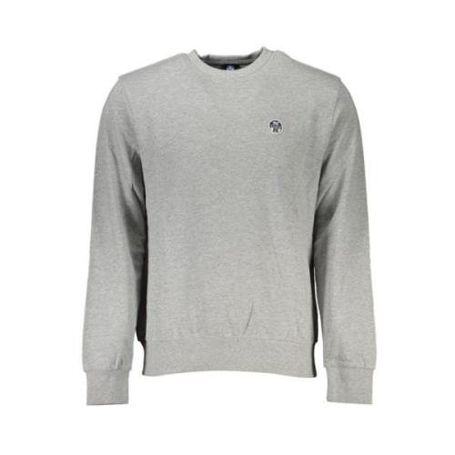 Geborsteld katoenen sweatshirt met applicatielogo North Sails , Gray ,...