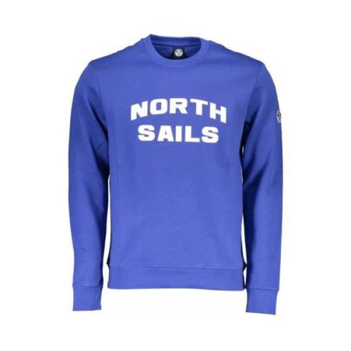 Blauw Ronde Hals Sweatshirt North Sails , Blue , Heren