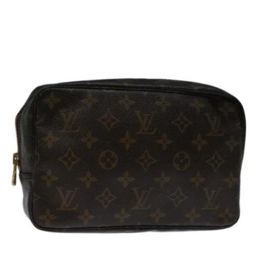 Pre-owned Canvas clutches Louis Vuitton Vintage , Brown , Dames