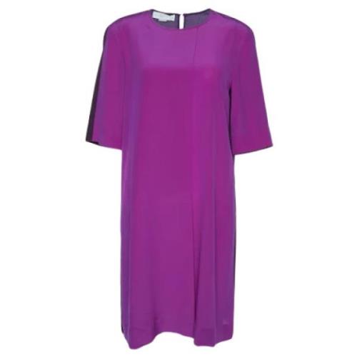 Pre-owned Silk dresses Stella McCartney Pre-owned , Purple , Dames