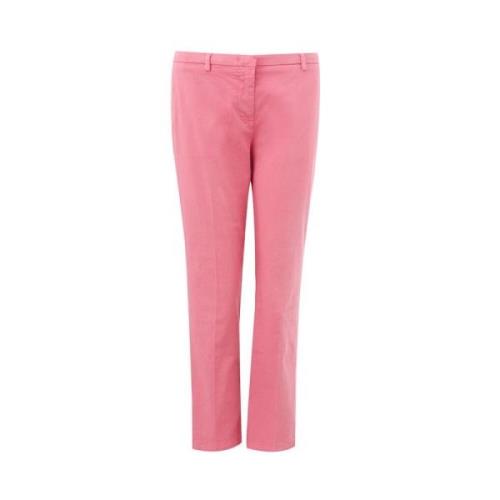 Elegante Katoenen Broek in Roze Lardini , Pink , Dames