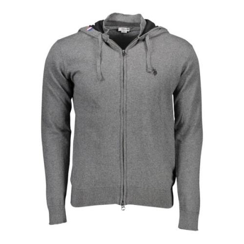 Capuchon vest met rits in grijs U.s. Polo Assn. , Gray , Heren