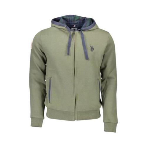 Groen sweatshirt met capuchon en borduursel U.s. Polo Assn. , Green , ...