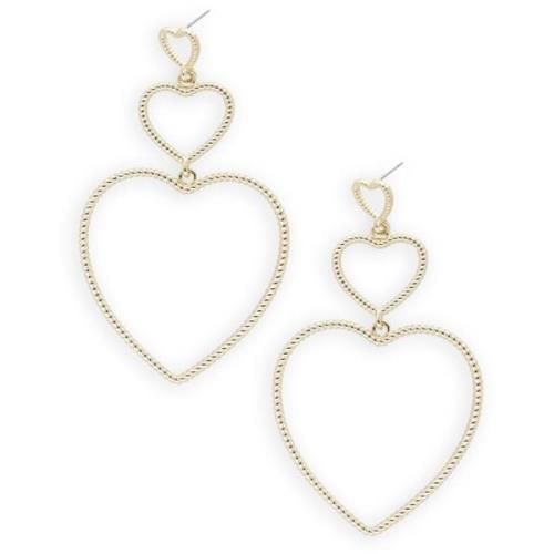 Dames Sieraden Earring Lots Of Hearts Notre-v , Yellow , Dames