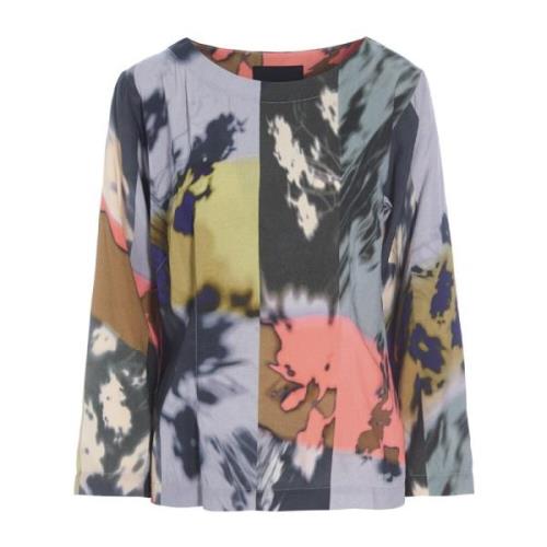 Schaduw Collage Blouse Dramatisch Print Bitte Kai Rand , Multicolor , ...