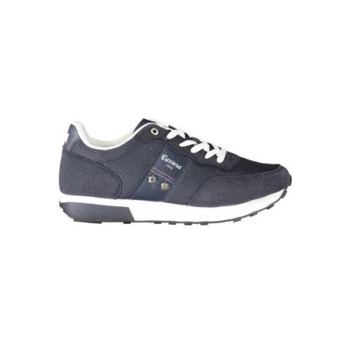 Blauwe Polyester Sneaker met Contrastdetails Carrera , Blue , Heren