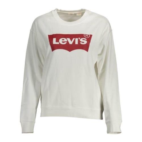 Chique Logo-Sweatshirt van Wit Katoen Levi's , White , Dames