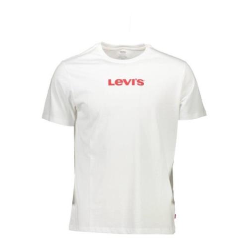 Klassiek wit katoenen T-shirt met ronde hals Levi's , White , Heren