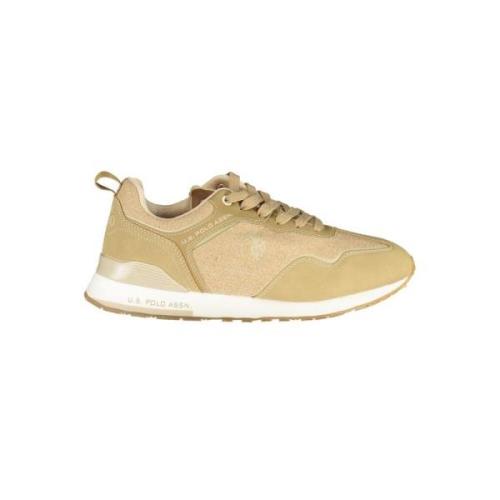 Beige Contrast Veterschoenen U.s. Polo Assn. , Beige , Heren