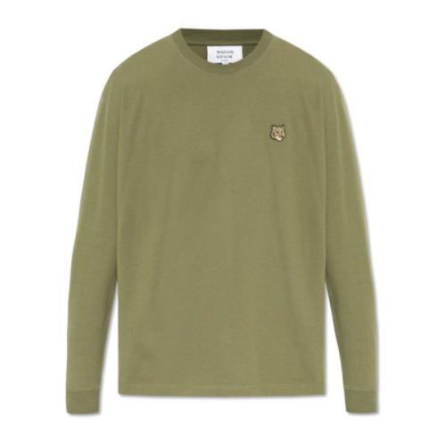 Lange mouw T-shirt Maison Kitsuné , Green , Heren