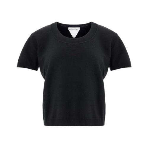 Zwarte Kasjmier Tops & T-Shirt Bottega Veneta , Black , Dames