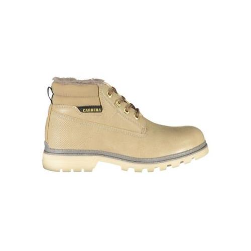 Beige Veterschoenen met Contrastdetails Carrera , Beige , Dames