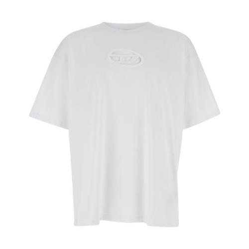 Witte T-Boxt-Od T-shirts en Polos Diesel , White , Heren