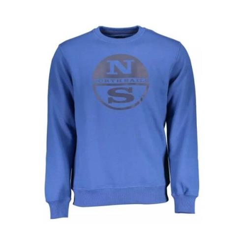 Marineblauwe Crewneck Sweater North Sails , Blue , Heren