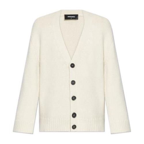 Wollen Vest Dsquared2 , Beige , Dames