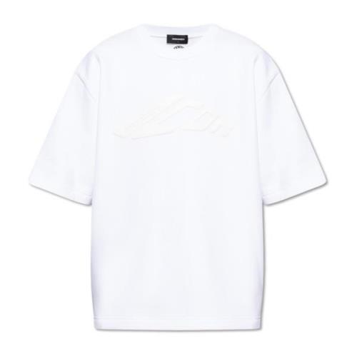 T-shirt met logo Dsquared2 , White , Heren