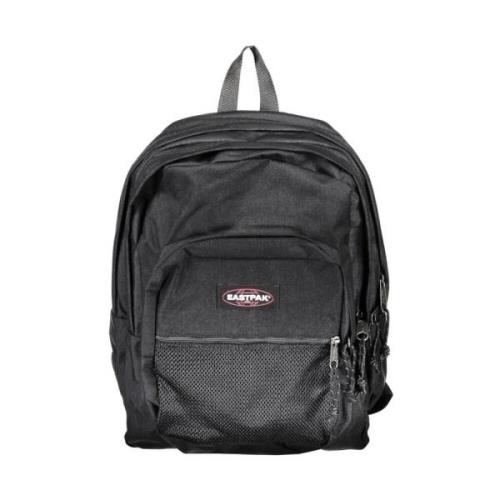 Zwarte Nylon Rugzak met Ritssluitingen Eastpak , Black , Unisex