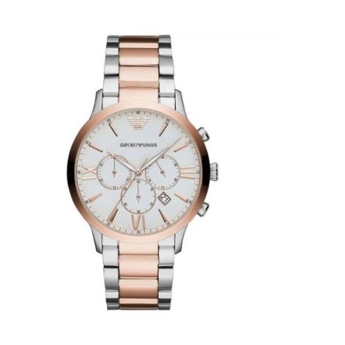 Elegante tweekleurige herenhorloge Ar11209 Emporio Armani , Multicolor...