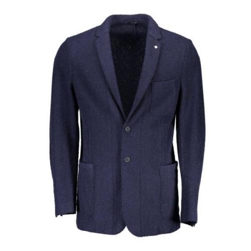 Elegante Wollen Jas Gant , Blue , Heren