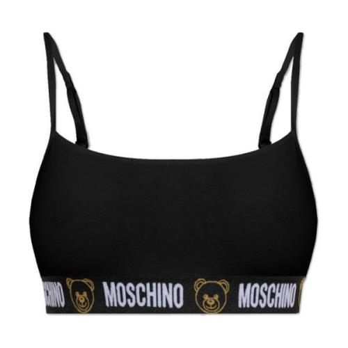 BH met logo Moschino , Black , Dames