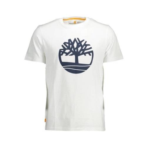 Bedrukt T-Shirt Timberland , White , Heren