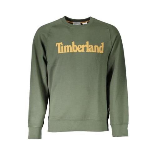 Groene Ronde Hals Trui Timberland , Green , Heren