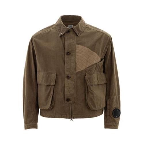 Beige Polyamid Jas voor Mannen C.p. Company , Beige , Heren