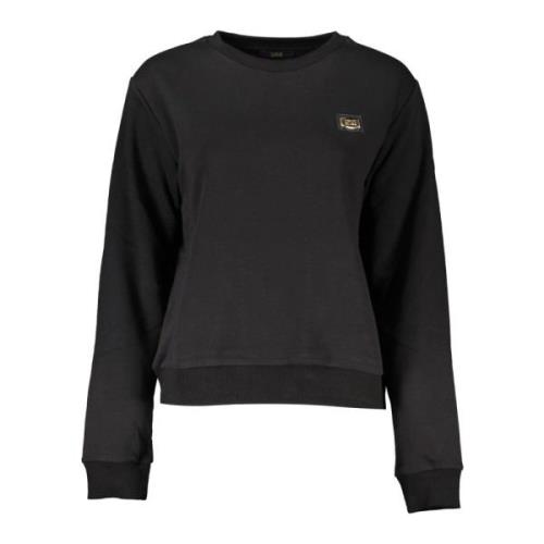 Elegant Langarmig Bedrukt Sweatshirt Cavalli Class , Black , Dames