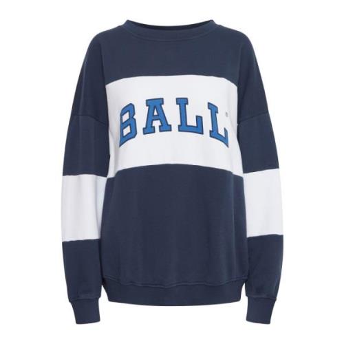 Sporty Barobinson Sweatshirt Black Iris Ball , Blue , Dames