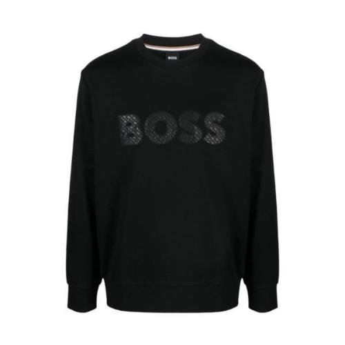 Jersey Sweatshirt 50494091 Boss , Black , Heren