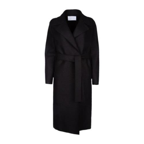 Stijlvolle Cappotto Jas Harris Wharf London , Black , Dames