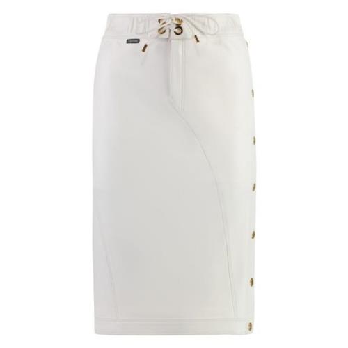 Zijden Lam Leren Rok Koordzakken Tom Ford , White , Dames