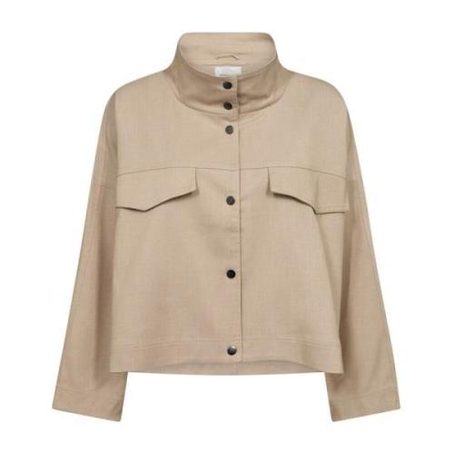 Boxy Jack met Klepzakken Co'Couture , Beige , Dames