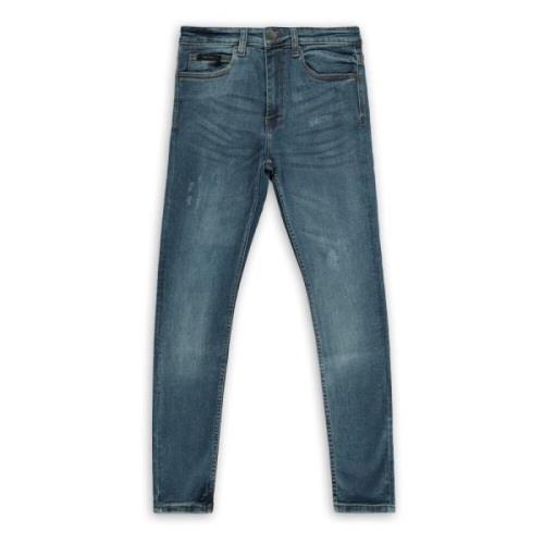 Denim Park Blauw Trendy Design Aspact , Blue , Heren