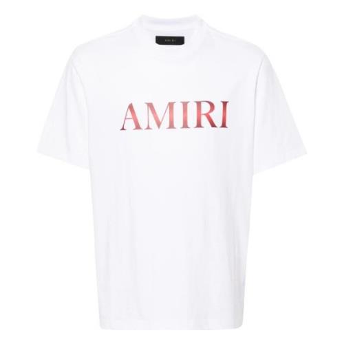 Witte T-shirts en Polos met Logo Amiri , White , Heren